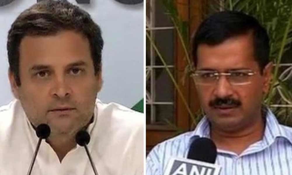 2019 LS polls: Rahul refuses alliance with AAP, confirms Kejriwal