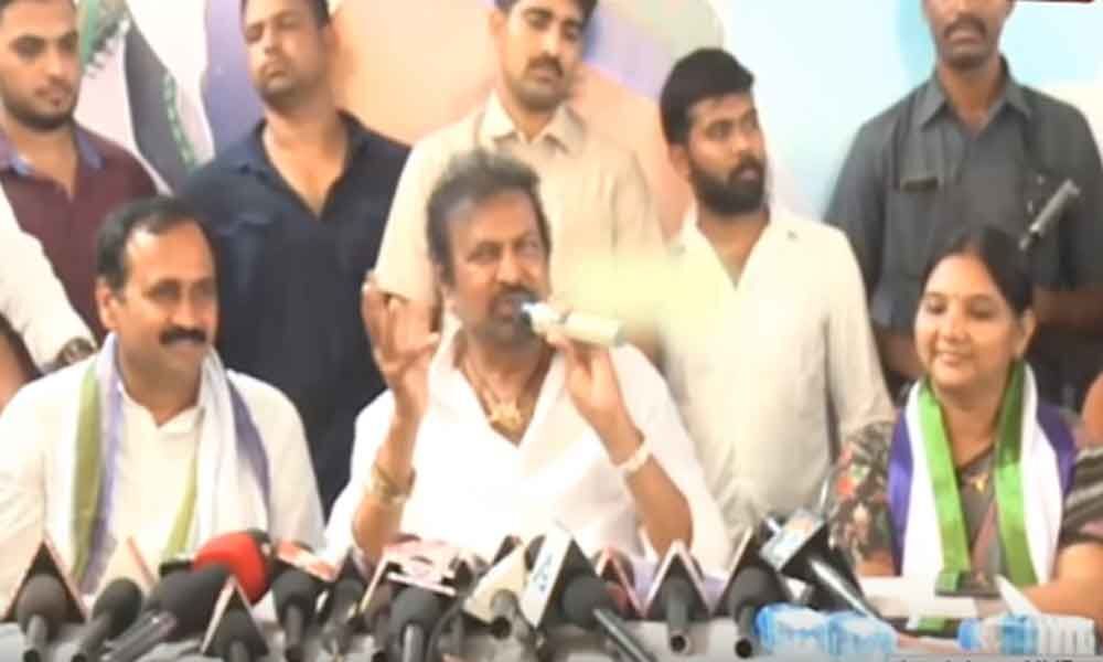 Chandrababu Naidu has 12 cases, says actor Mohan Babu