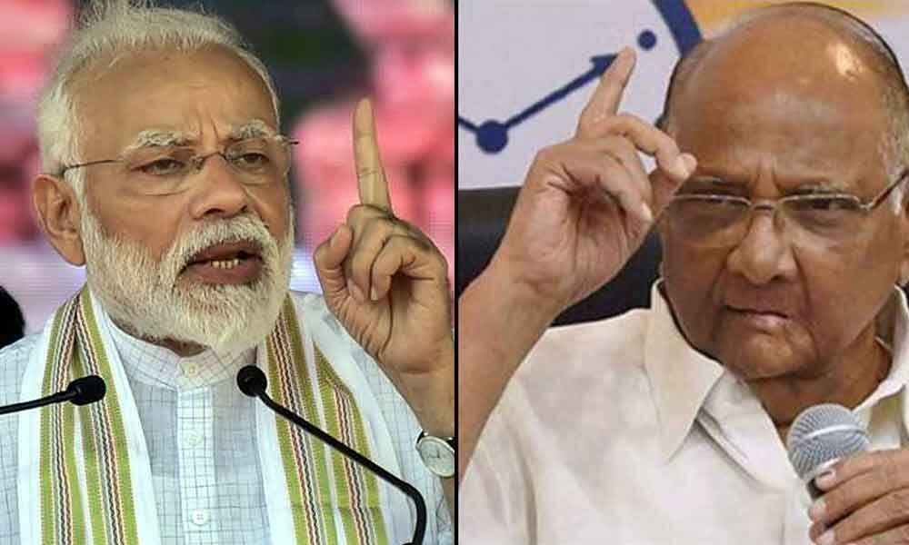 PM Modi says Sharad Pawar hit a wicket by nephew Ajit; NCP says BJP doesnt respect elders like Advani