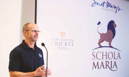 Sancta Maria students enjoy a day with cricket legend Kirsten