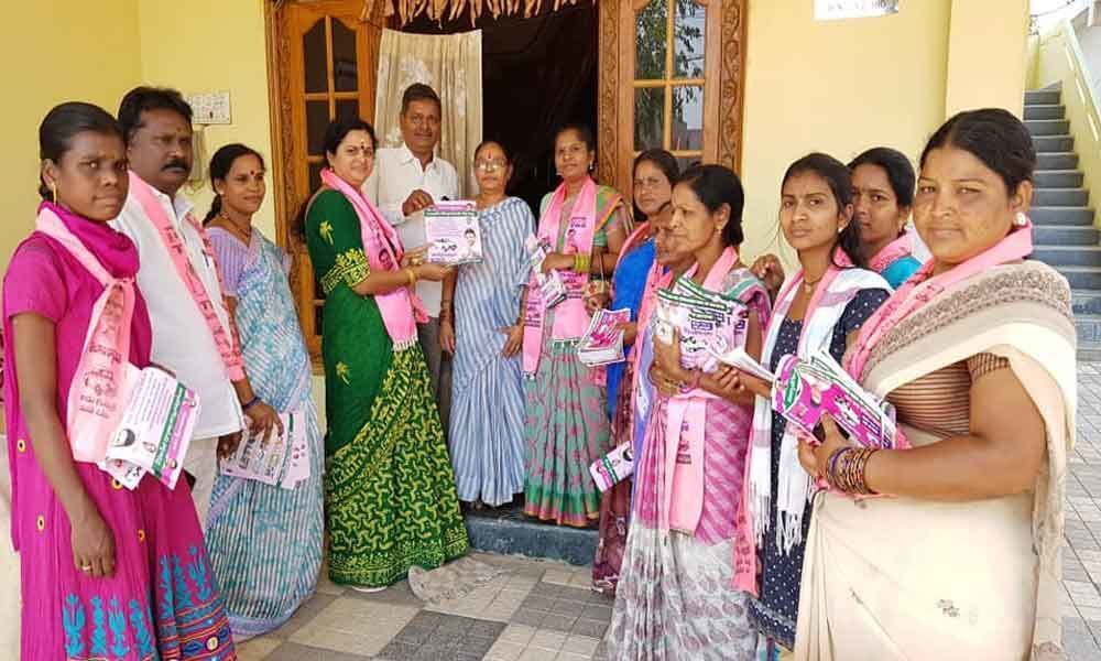 Corporator canvasses for TRS candidate