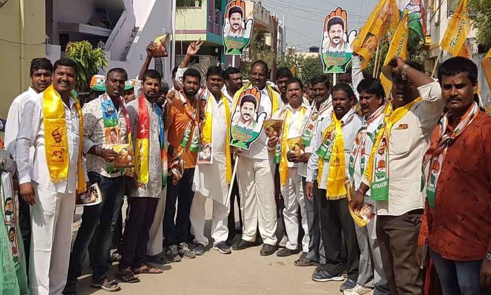 Sama Ranga Reddy seeks votes for Revanth Reddy