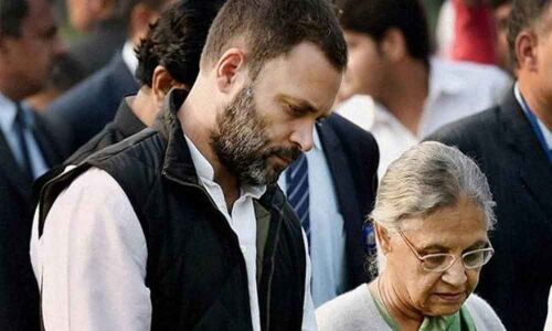 Delhi Congress chief Sheila Dikshit meets Rahul Gandhi
