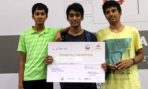 Greenwood High talent excels at Hackathon 2019 as the distinctive GWH coders