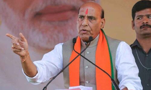 Stop promoting terrorism: Rajnath tells Pak