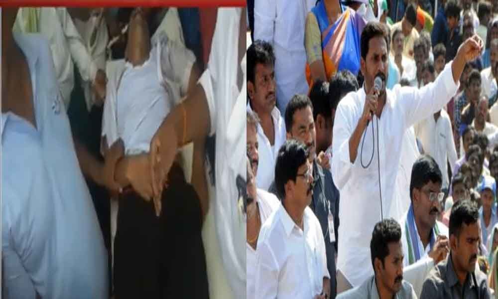 One died with current shock during YS Jagan election campaign in Piduguralla