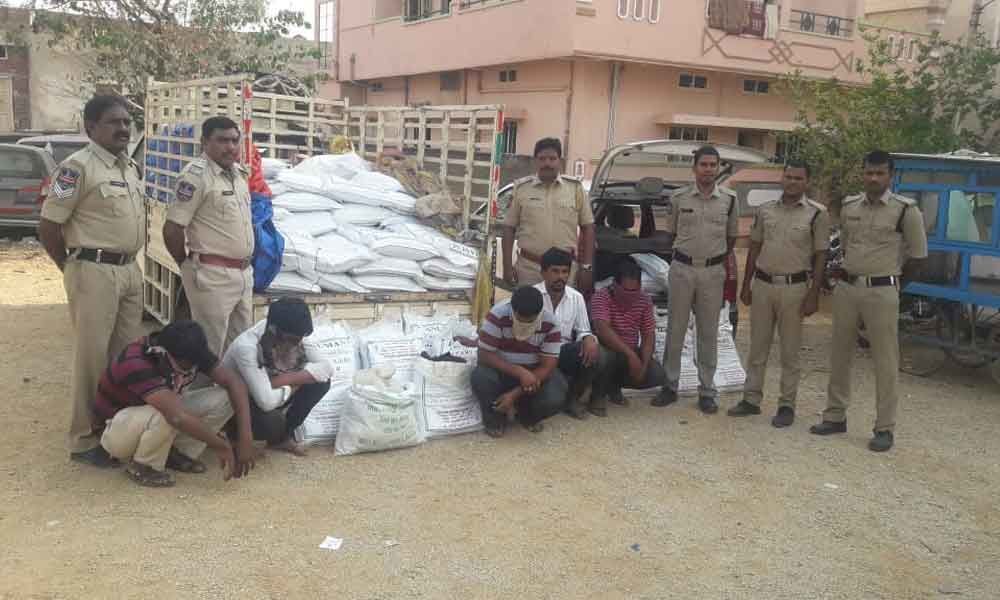 27 quintals of  black jaggery seized