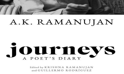Poet AK Ramanujans personal diaries published