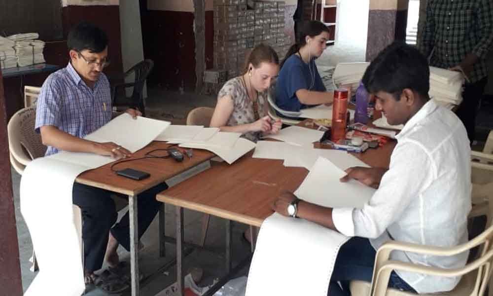 Braille ballot paper printing at Devnar