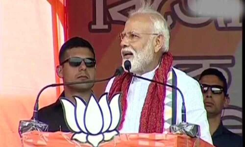 Speed-breaker Didi applied brakes on several central schemes: Modi attacks Mamata