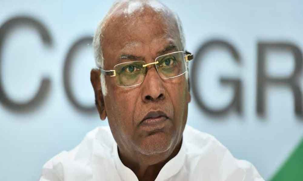 Congress not scared of IT raids, says Mallikarjun Kharge