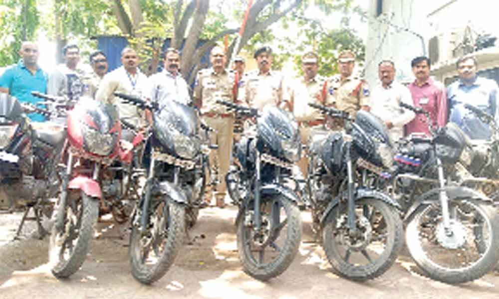 Police recover 7 bikes worth 4 lakh, one held