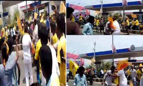 Actor Nandamuri Balakrishna attacks TDP activist during elections campaign in Vizianagaram