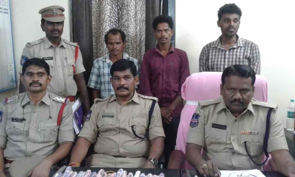 3 Maoist couriers held; explosive material seized