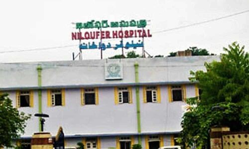 Tension prevailed at Niloufer Hospital on Tuesday