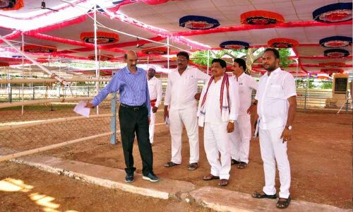 Endowments Commissioner inspects arrangements for Rama Navami fest
