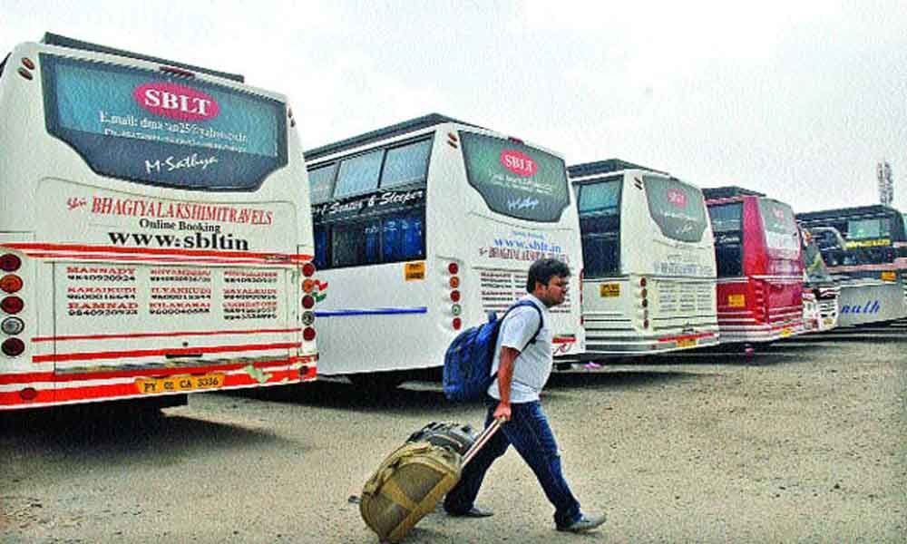 Electors stuck as pvt travels cancel buses