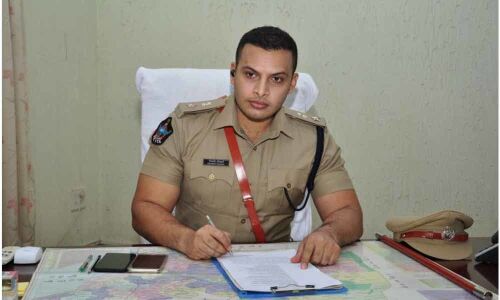 Siddharth Kaushal took charge as Prakasam district SP