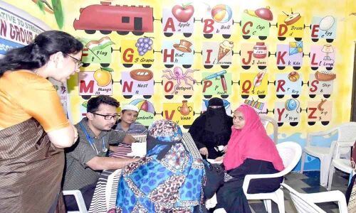 Vision school holds free medical camp