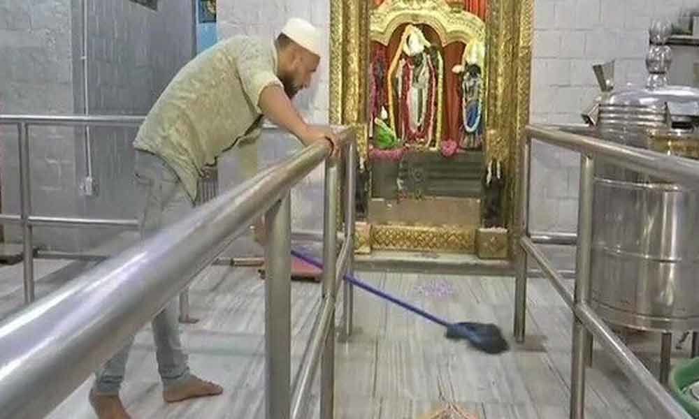 Bengaluru-based Saddam Hussein keeps Ram temple clean