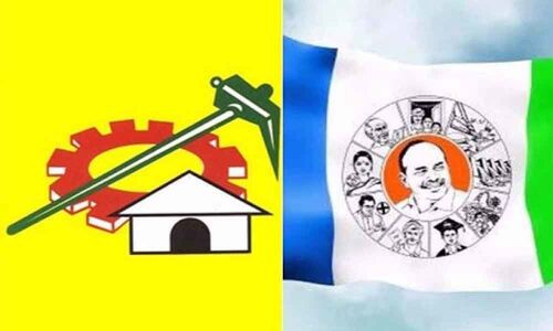 A clash between TDP and YSRCP activists in Jammalamadugu