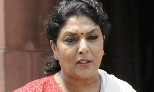 Renuka Chowdhury alleges fake voting in Khammam Renuka Chowdhury alleges fake voting in Khammam