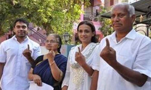 Voting less than previous poll