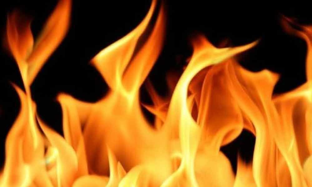 Fire breaks out at a plastic godown in Hyderabad