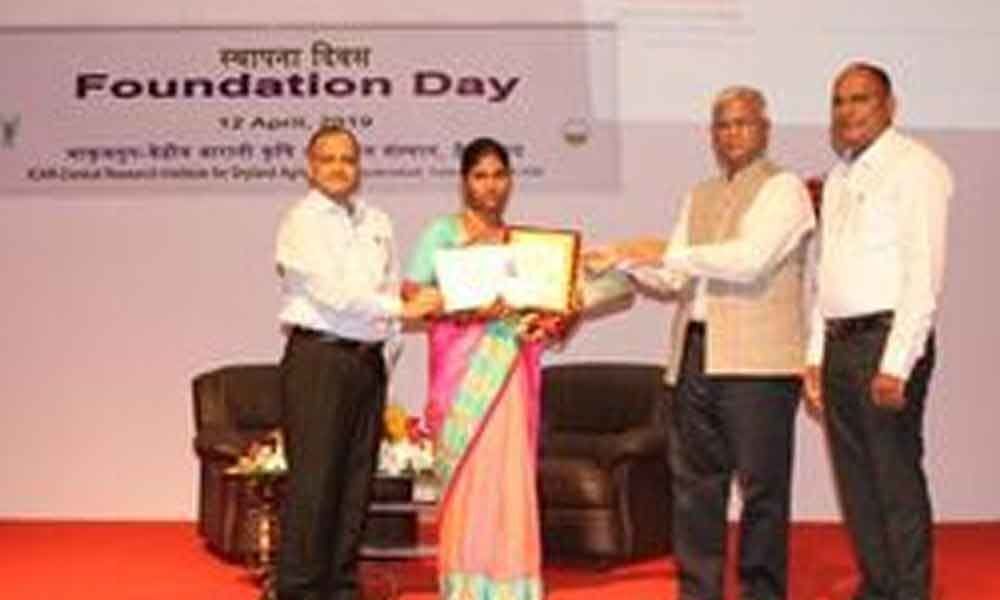 Woman farmer bags CRIDA Award