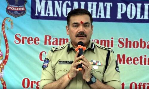 Top officials inspect arrangements for Sriram Navmi procession route