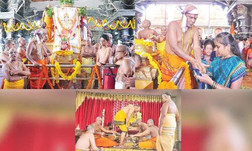 Agnipratista, Dwajarohanam conducted at Lord Rama temple