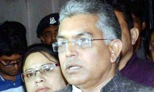 Bengal BJP chief Dilip Ghosh flaunts weapons during Ram Navami