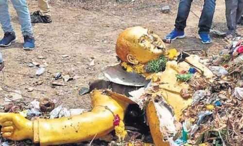 2 GHMC officials held for Ambedkar statue vandalisation
