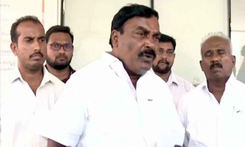 YSRCP MLA candidate Nagarjuna meets CEO Dwivedi