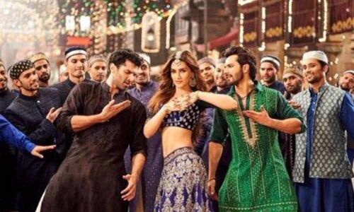 Varun Dhawan, Aditya Roy Kapur And Kriti Sanon in Aira Gaira From Kalank