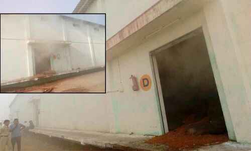 Go down caught fire in Dindlavagu village