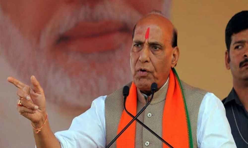 Rajnath Singh holds roadshow in Lucknow