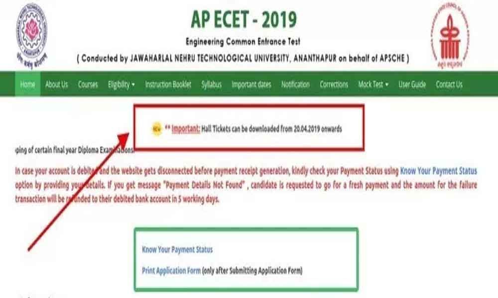 AP ECET 2019 hall ticket release postponed, exam to held on 30 April