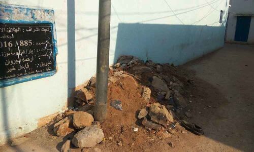 Debris not cleared for over a year