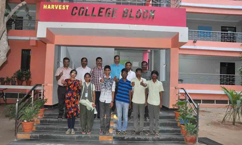 Harvest students score well in Inter exams