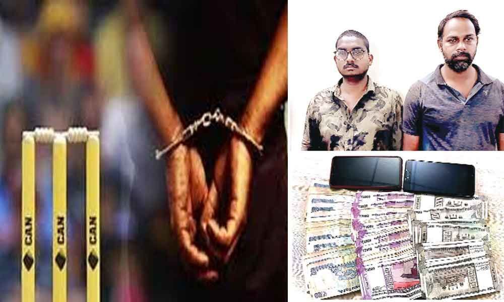 Cricket betting racket busted, 2 held