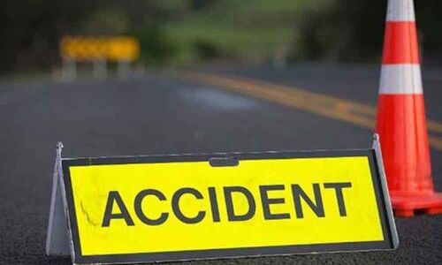 Narrow escape for passengers as travels bus turns turtle at Wanaparthy