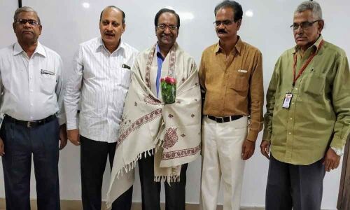 Noted writer Poornachandu felicitated