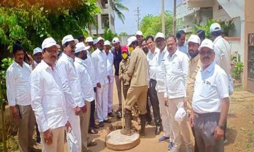 Underground drainage works at a fast clip