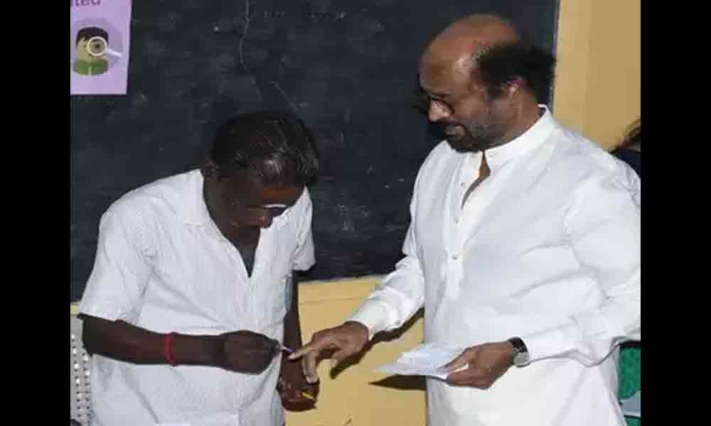 Rajinikanth gets inked on the right hand, authorities sought a report