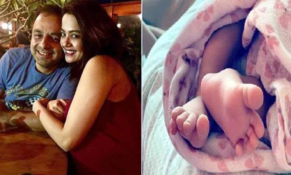 Its A Baby Girl Named Eva for Surveen Chawla And Akshay Thakker
