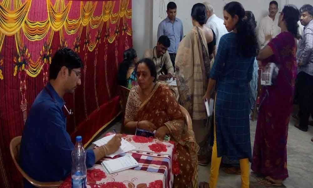 Aster Hospital holds free health camp