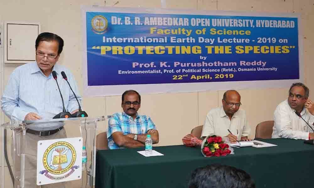 BRAOU celebrates International Earth Day in Hyderabad
