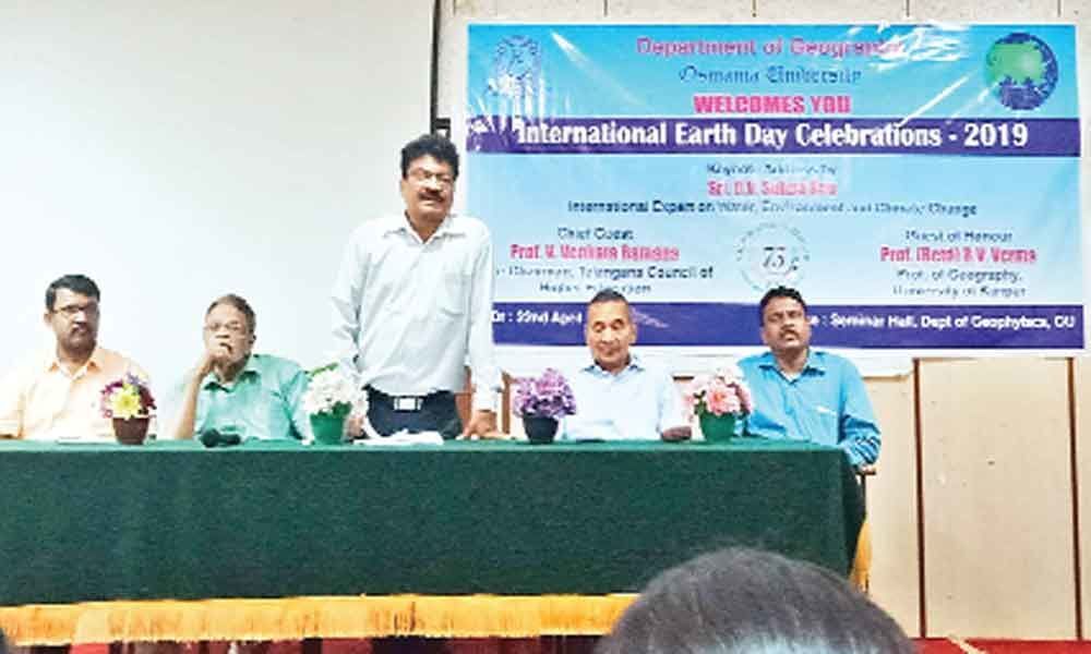 Osmania University: International Earth Day celebrated
