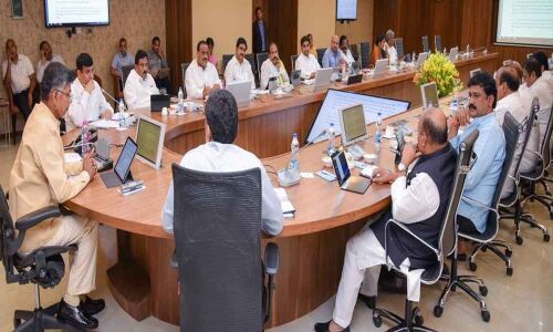 CM Chandrababu Naidu begins meeting with TDP leaders, MLAs and MPs